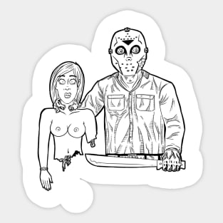 Jason Voorhees Catch Of The Day Sticker